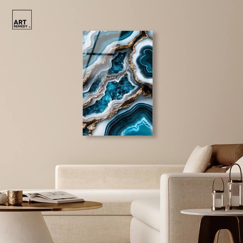 Teal Tides Treasure II Acrylic by Art Remedy, Ready to Hang