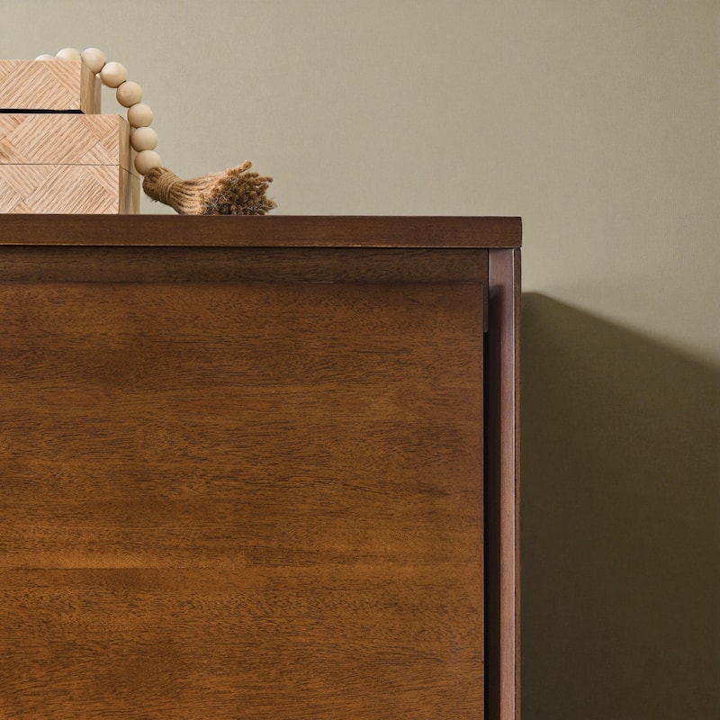 Modern Wood Grain Buffet Sideboard with 2 Outlet Holes, Storage Cabinet for Kitchen, Dining Room, Entryway