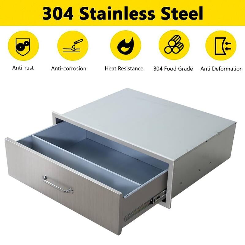 Outdoor Kitchen Drawer 30" W x 10" H x 23" D