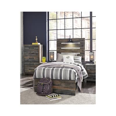 Drystan Rustic Panel Bed