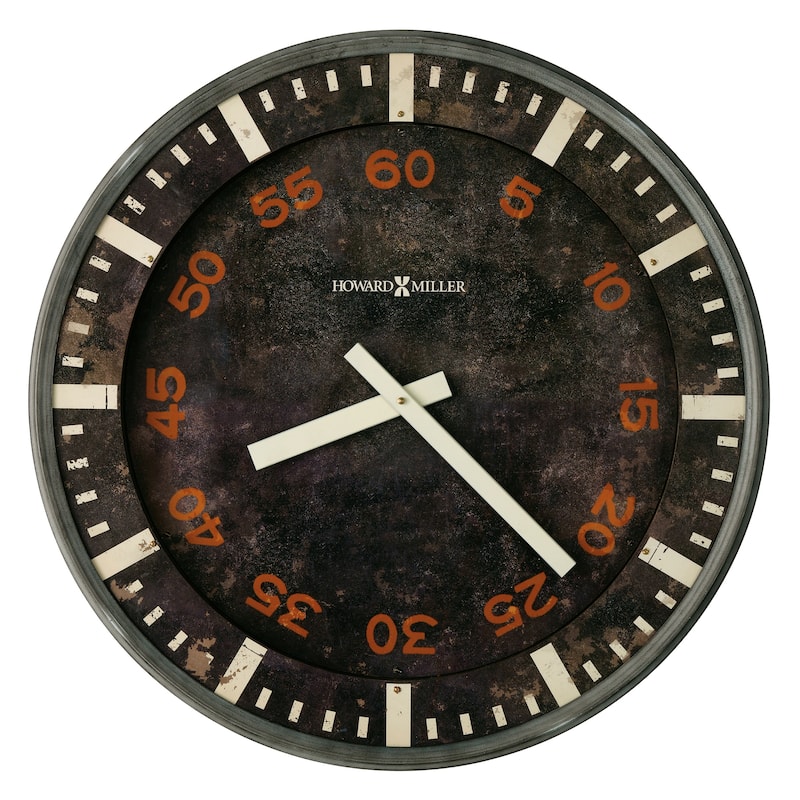 Howard Miller Old School Gallery Wall Clock - Aged Black