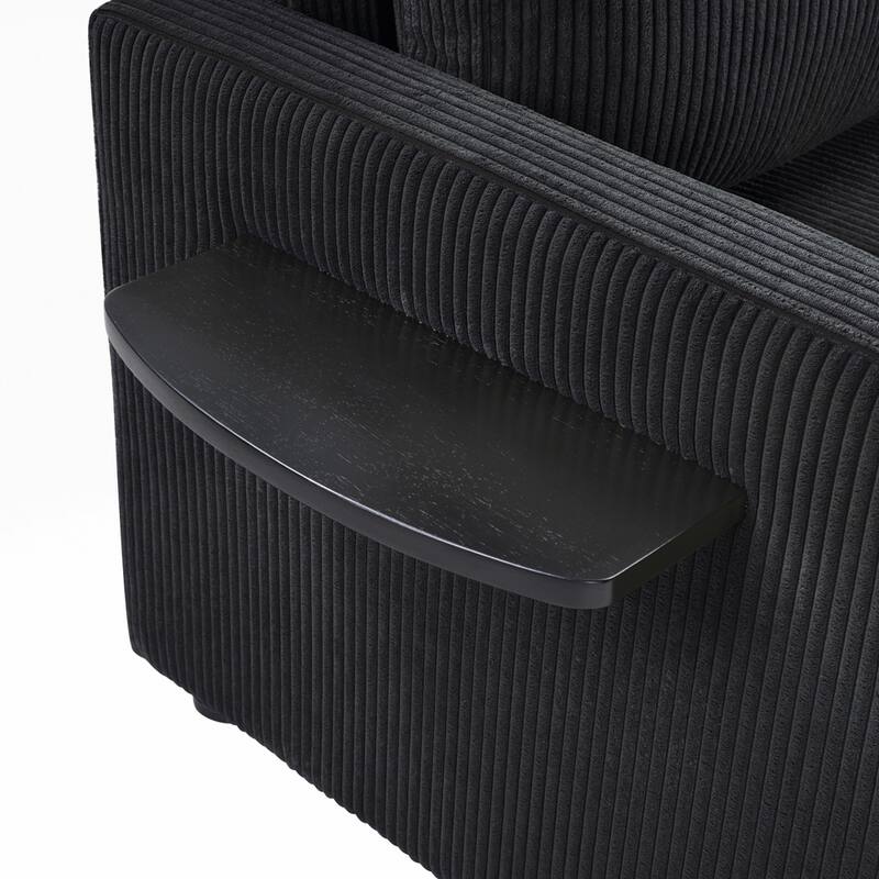 Sleeper Sofa Loveseat Sofa with a Foldable Mattress and Storage Pocket and Two USB Ports - 2 Seat