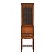 preview thumbnail 9 of 15, Newlark 20 in. W Rectangular Wood and Glass Traditional 2 Drawer 1 Door Secretary
