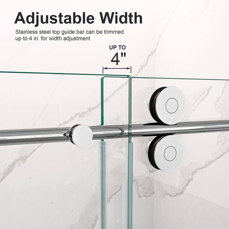 Frameless Single Sliding Shower Door