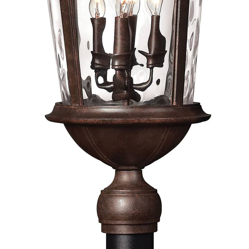 Hinkley Lighting Windsor 4 Light 30" Tall Post Light with Clear Water