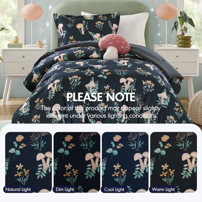 Intelligent Design Brynn Mushroom Garden Comforter Set
