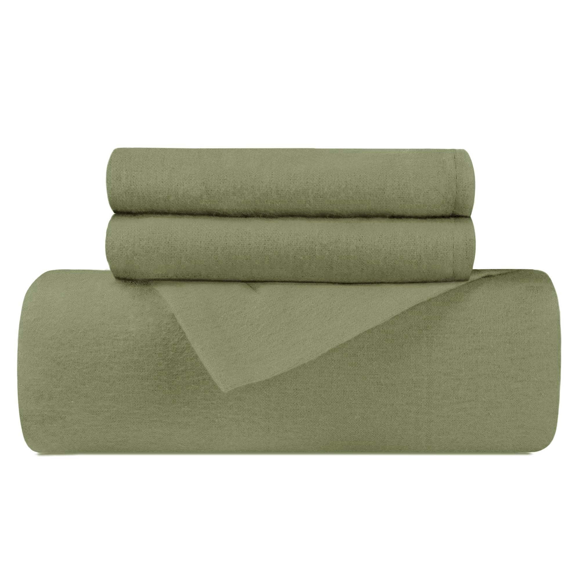 Superior Classic Solid Flannel Cotton Duvet Cover Set - Picture 37 of 45