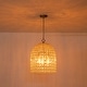 preview thumbnail 45 of 53, Vintage Glam Crystal Bird Cage Lantern Chandelier - Distressed Brass