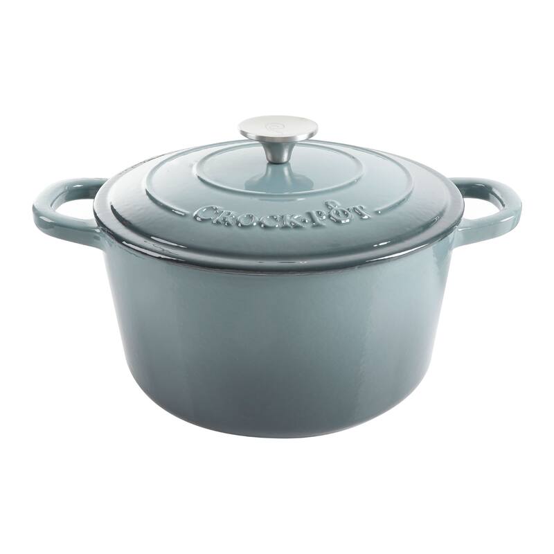 Crock Pot Artisan 5-Quart Cast Iron Dutch Oven - Grey