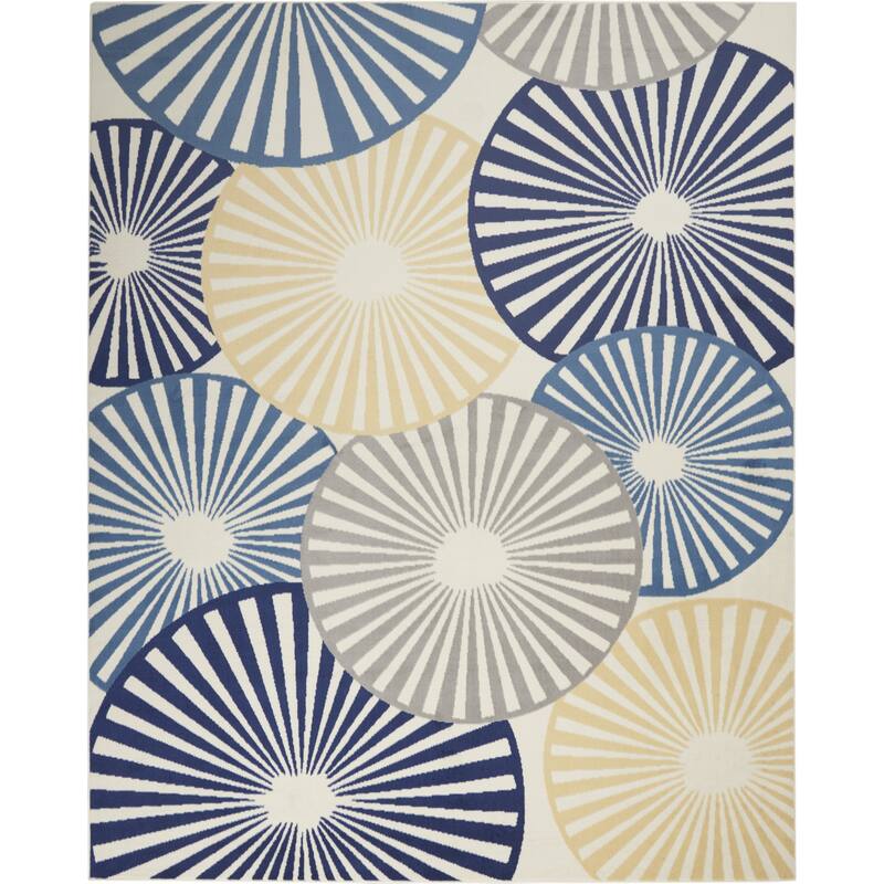 Luwa Power Loomed Geometric Modern Area Rug By HomeRoots - 118' X '94' X '0.5
