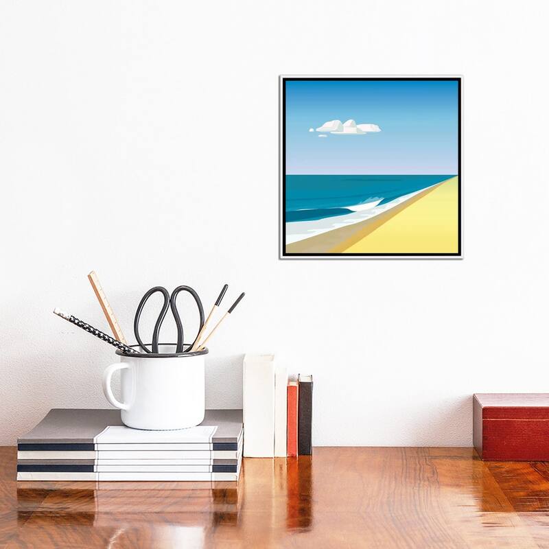 iCanvas "Rothko Beach" by Charles Harker Framed Canvas Print