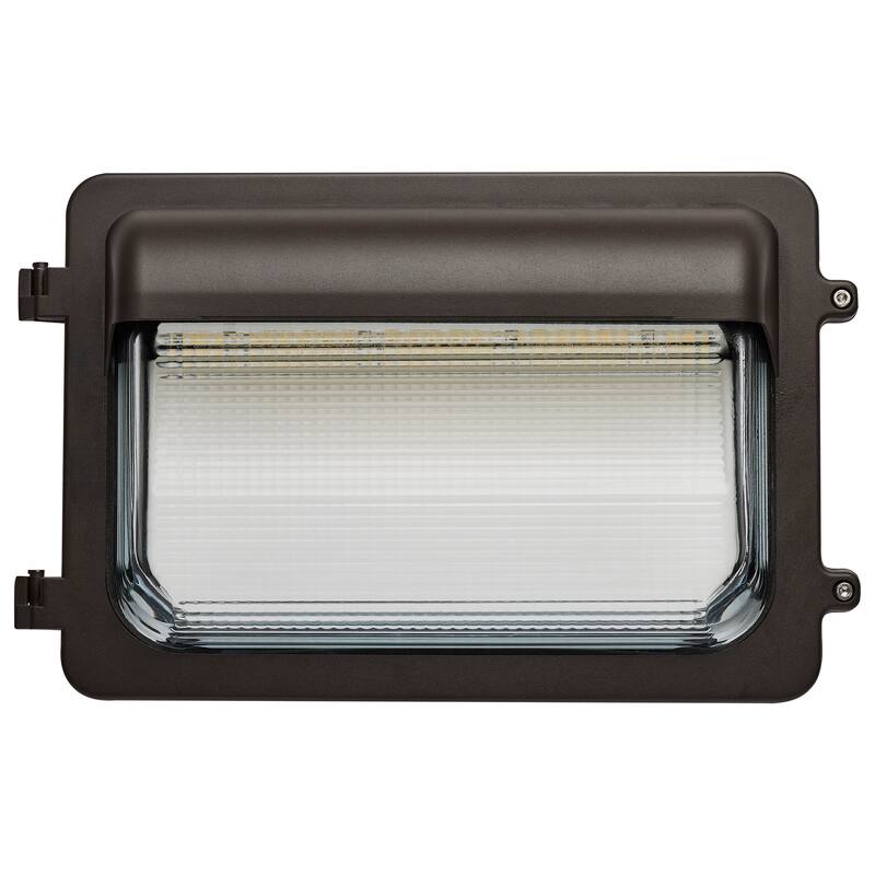 LED Low Profile Wall Pack Wattage 70/85/100W and CCT 3K/4K/5K Selectable Photocell - Bronze