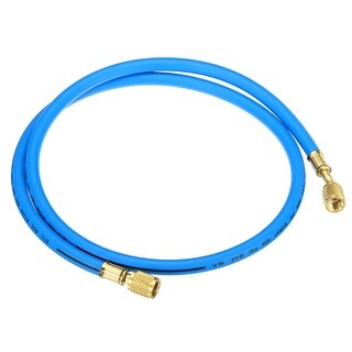 PATIKIL 1/4 SAE Refrigerante Ricarica Tubo Kit, 3.9ft 500PSI HVAC Tubo per Aria Condizionatore Collettore Manometro Refrigerazione Manutenzione, Rosso, Giallo,Blu