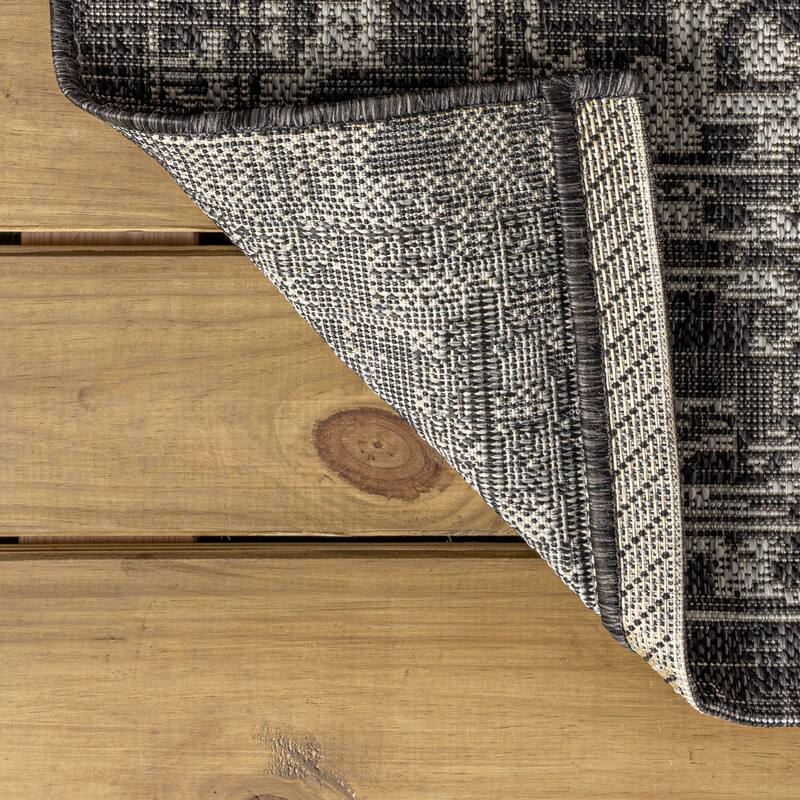 JONATHAN Y Medallion Textured Weave Indoor/Outdoor Area Rug