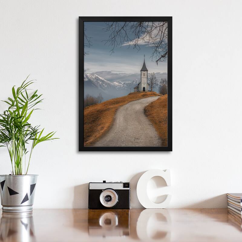 On The Top Of The Hill Premium Framed Poster by Thomasdefranzoni