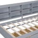 preview thumbnail 63 of 105, L-shape Daybed Wooden Sofa Bed Corner Bed with Bookcase Guardrail Built-in USB Charging Ports, Space-saving Bed