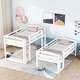 preview thumbnail 2 of 4, Twin over Twin over Twin Triple Bunk Bed with Guardrails