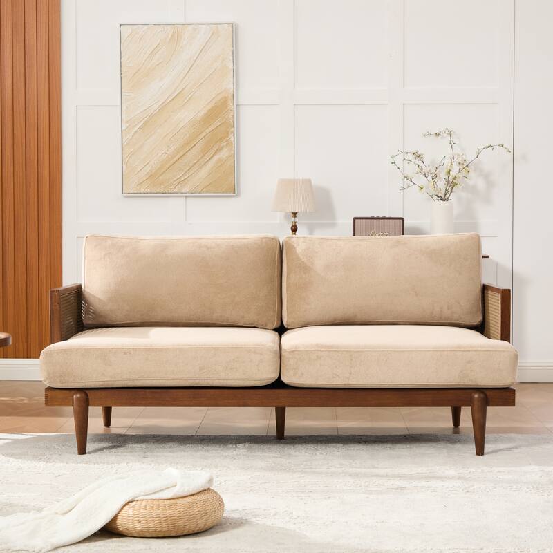 Christopher Knight Home - Lisa Fabric Arm 3-Seater Sofa