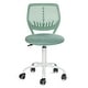 preview thumbnail 9 of 91, HomyLin Armless Swivel Kids Desk Chair with Mesh Padded Seating AQUA