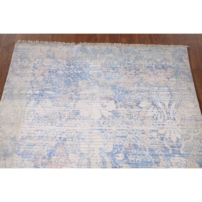 Abstract Modern Accent Rug Wool Carpet - 3'11"x 5'8"