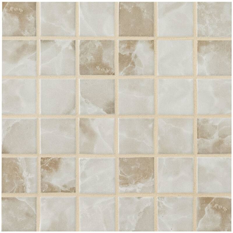 Ackland AKM-P-2X2SQM-CA 12" x 12" Porcelain Square Floor and Wall