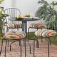 preview thumbnail 2 of 11, Greendale Home Fashions Multicolor Outdoor Round Bistro Dining Seat Cushion (Set of 2)