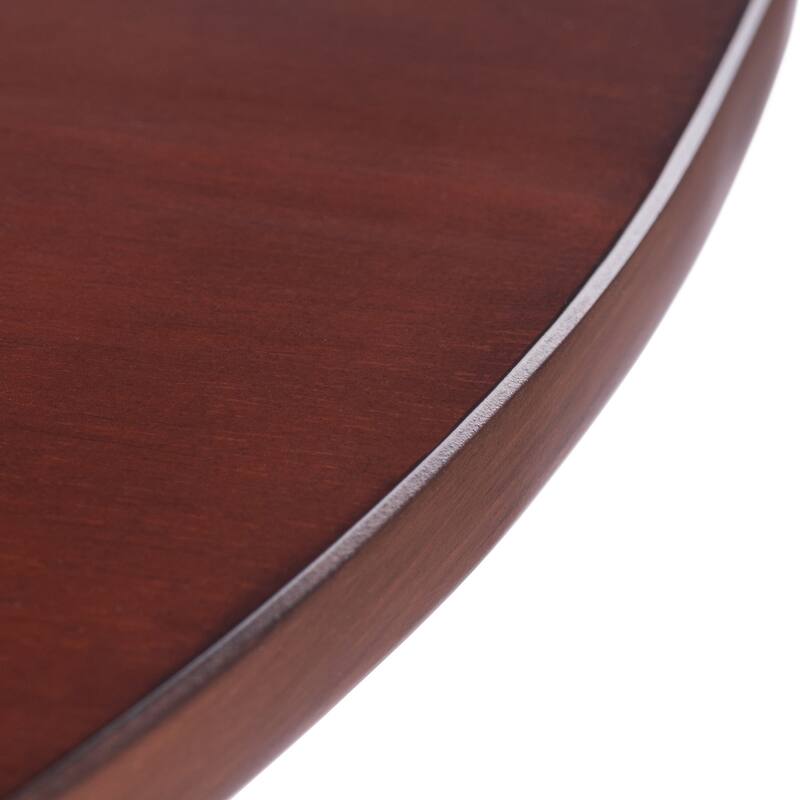 Dawson Round Dining Table, Quad Drop Leaf, Walnut