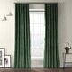 preview thumbnail 11 of 47, Exclusive Fabrics Heritage Plush Velvet Sing Curtain (1 Panel) 50 X 96 - Eden Green