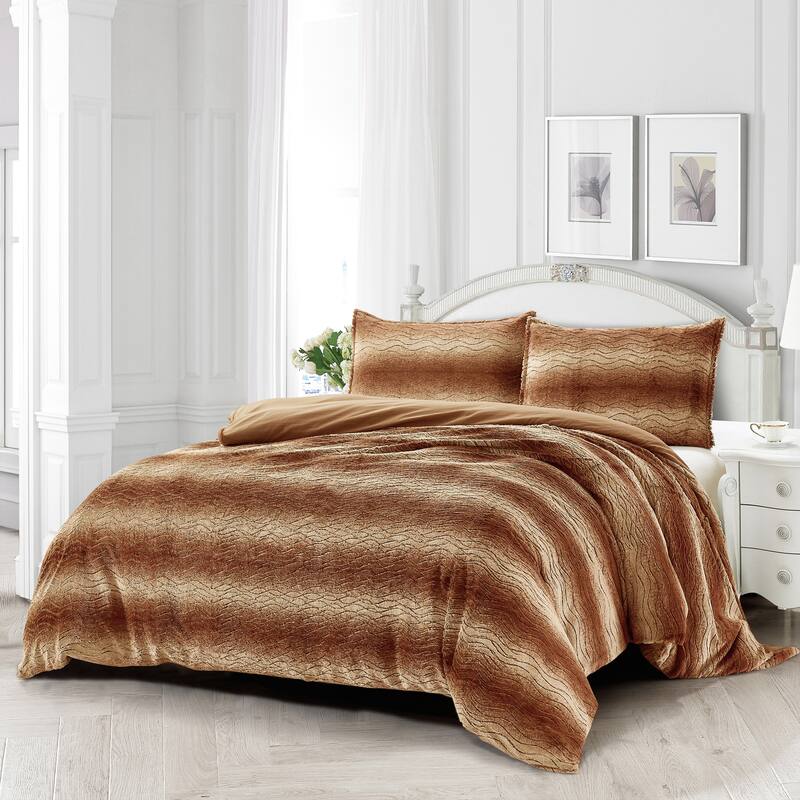 FauxFur Duvet Cover Set