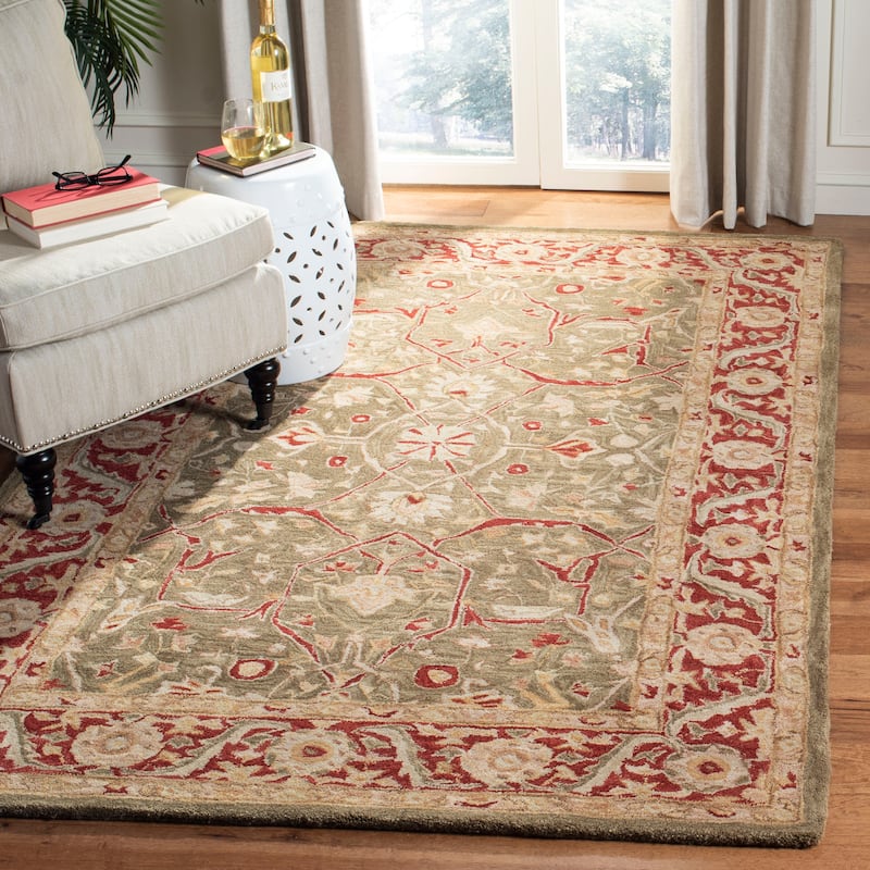 SAFAVIEH Handmade Anatolia Rejeanne Traditional Oriental Hand-spun Wool Rug
