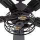 preview thumbnail 36 of 77, 42"/52" Modern Farmhouse Ceiling Fan, Remote Control, Quiet Reversible DC Motor, Timer, Black and Walnut Finish