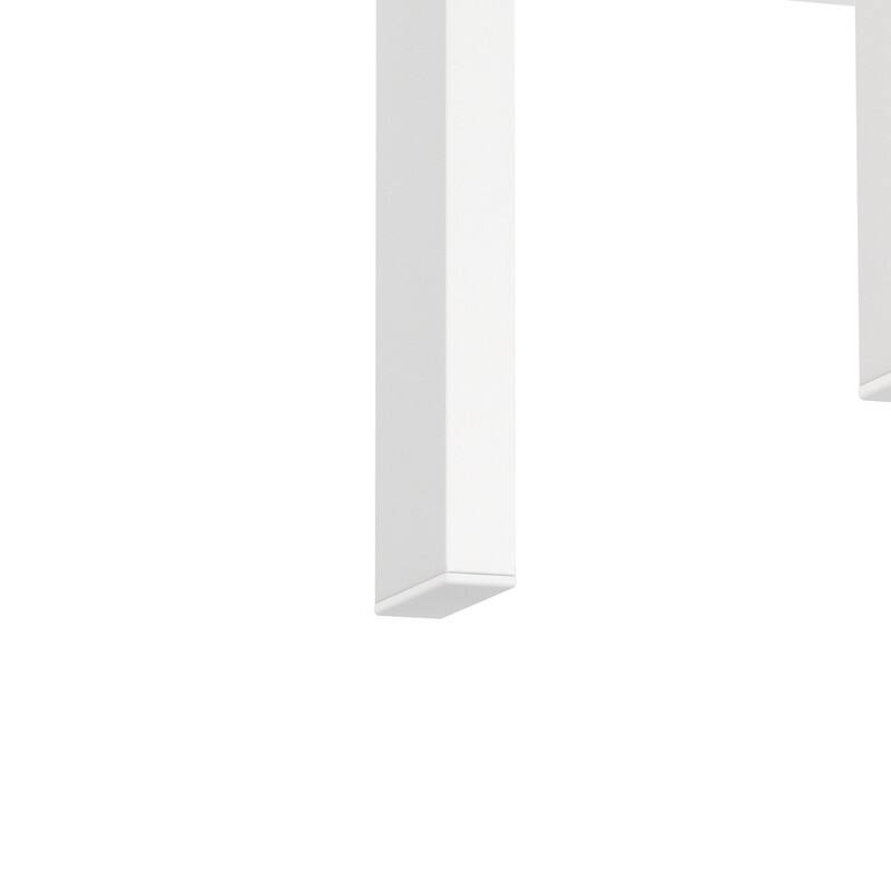 Set of 2, Modern Tempered Glass Tea Table Coffee Table End Table, Square Table for Living Room