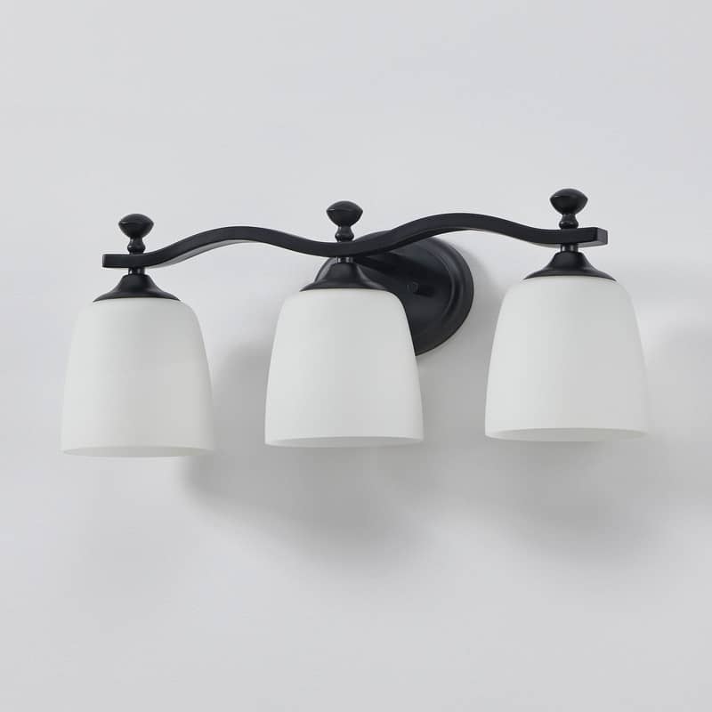 KAWOTI 3-Light Traditional Dimmable Bathroom Vanity Light - W23" x H9" x E6.5"