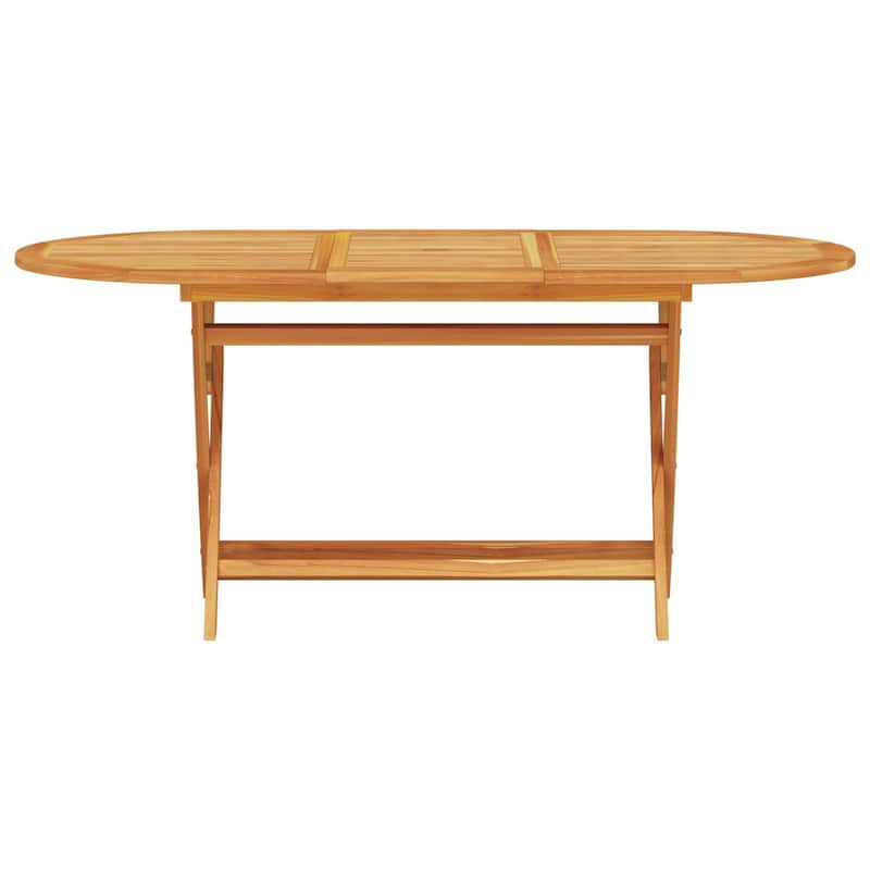 vidaXL Outdoor Dining Set Set of 5 Natural Wood Solid Acacia Wood