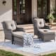 Option Grey Rattan - Grey Cushion
