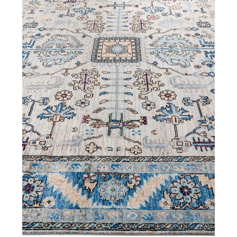 Serapi One-of-a-Kind Hand-Knotted Area Rug - Gray - 8' 10" x 11' 9"
