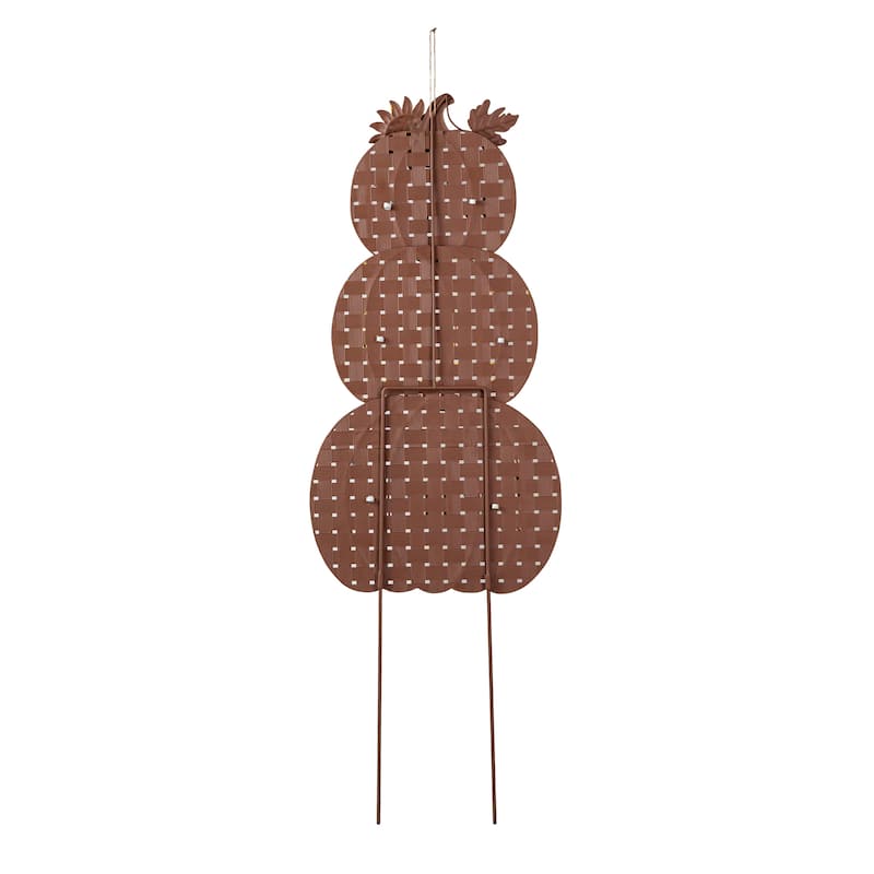 Glitzhome Fall Thanksgiving Metal Turkey Pumpkins Yard Stake