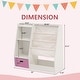 preview thumbnail 2 of 7, Open Children's Bookcase And Toy Storage Organizer With Drawers