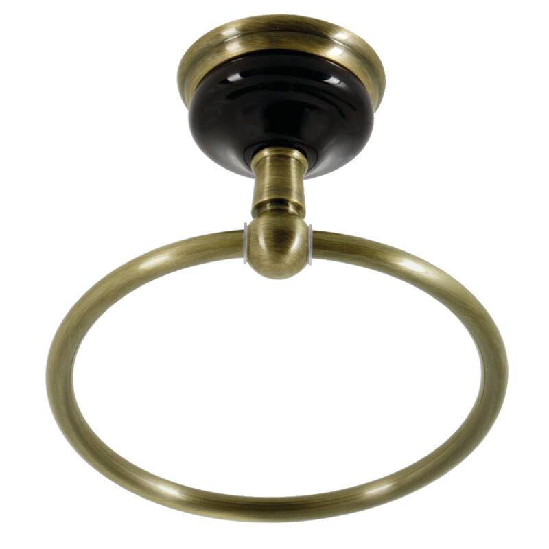 Kingston Brass Water Onyx 6-Inch Towel Ring