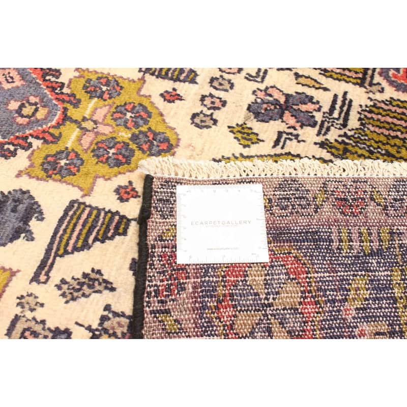 ECARPETGALLERY Hand-knotted Anatolian Cream Wool Rug - 3'2 x 6'2