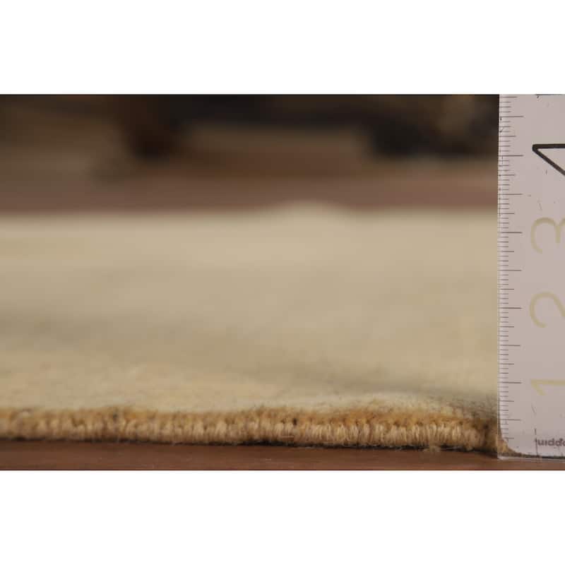 Modern Gabbeh Oriental Rug Handmade Wool Carpet - 4'9"x 6'4"