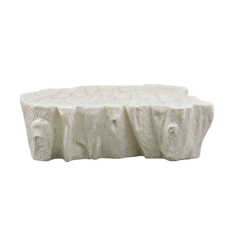 GDF Studio - Mid-Century Fiberglass Unique-Shape Coffee Table (No Assembly)