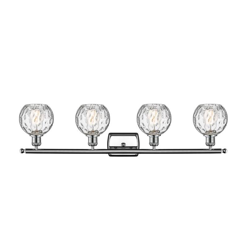 Innovations Lighting Athens Water Glass - 4 Light 36" Bath Vanity Light - 6"Shade