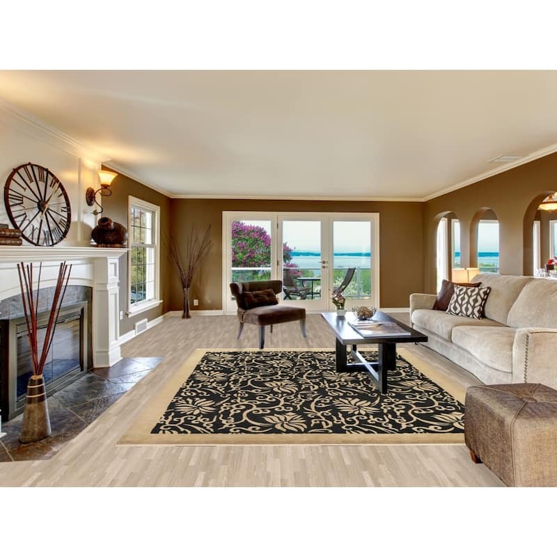Vegetable Dye Oriental Nepalese Area Rug Hand-knotted Wool Carpet - 8'1" x 10'2"