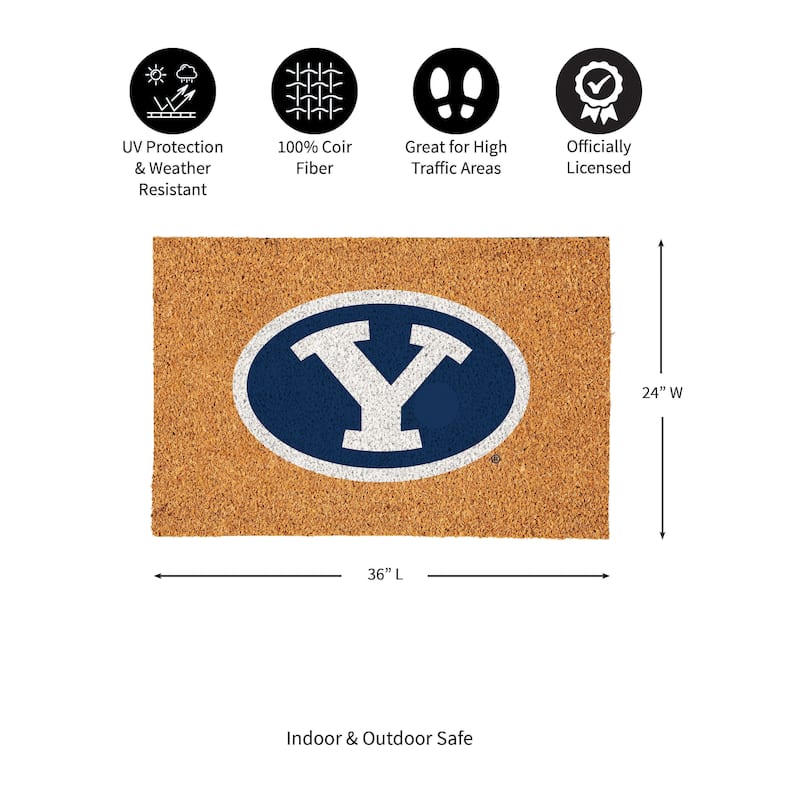 Brigham Young University Full Color Indoor/Outdoor Coir Mat