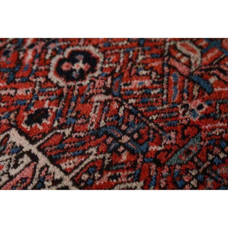 Hand Knotted Oriental 100% Wool Carpet Traditional Tribal Red Gharajeh Area Rug - 6' 3'' X 5' 0''