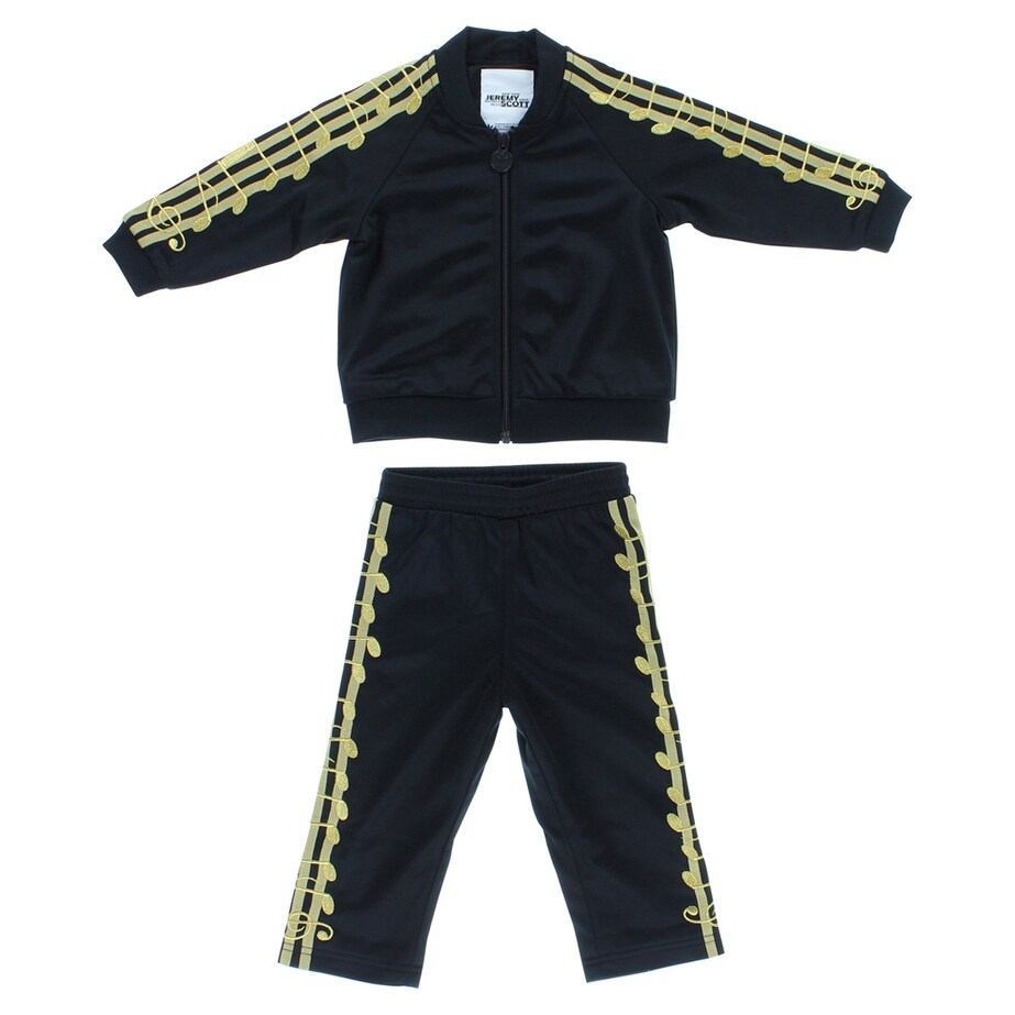 Shop Adidas Baby Boys Jeremy Scott Music Note Track Suit Black