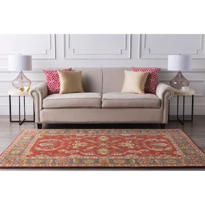 Artistic Weavers Coliseum Hand Tufted Traditional Border Wool Area Rug