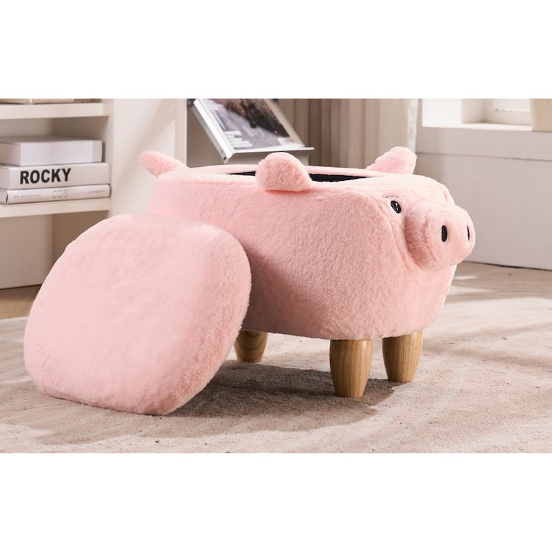 Home 2 Office Animal Kids Pig Storage Ottoman