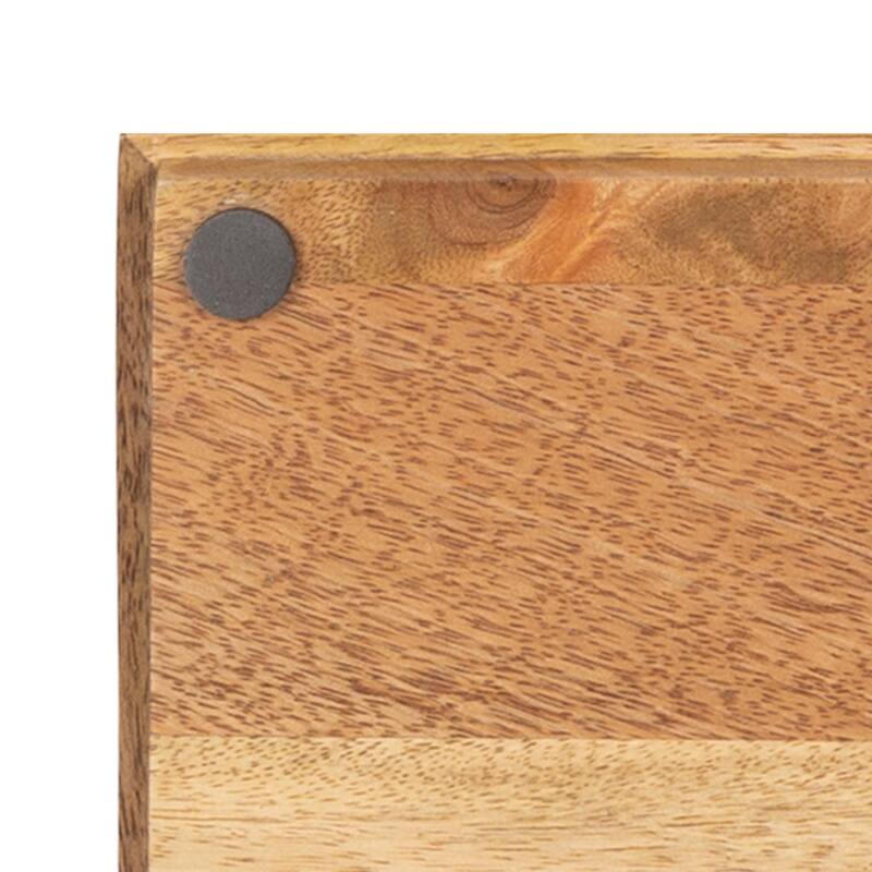 Kate and Laurel Curiel Decorative Wood and Glass Storage Box - 10x6x4